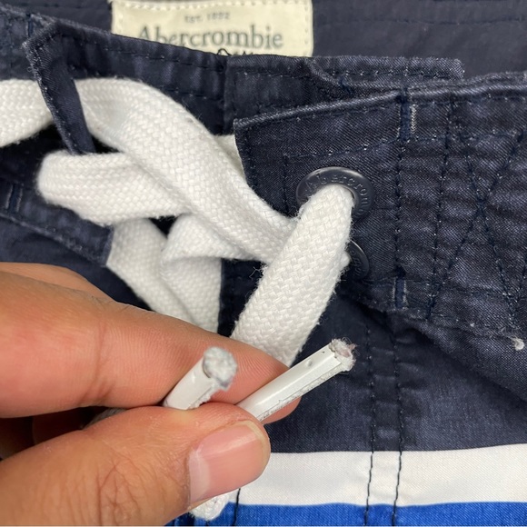 ABERCROMBIE & FITCH Board Shorts Men's Sz XL 36 x 10 Relaxed Drawstring Swim - Picture 4 of 10